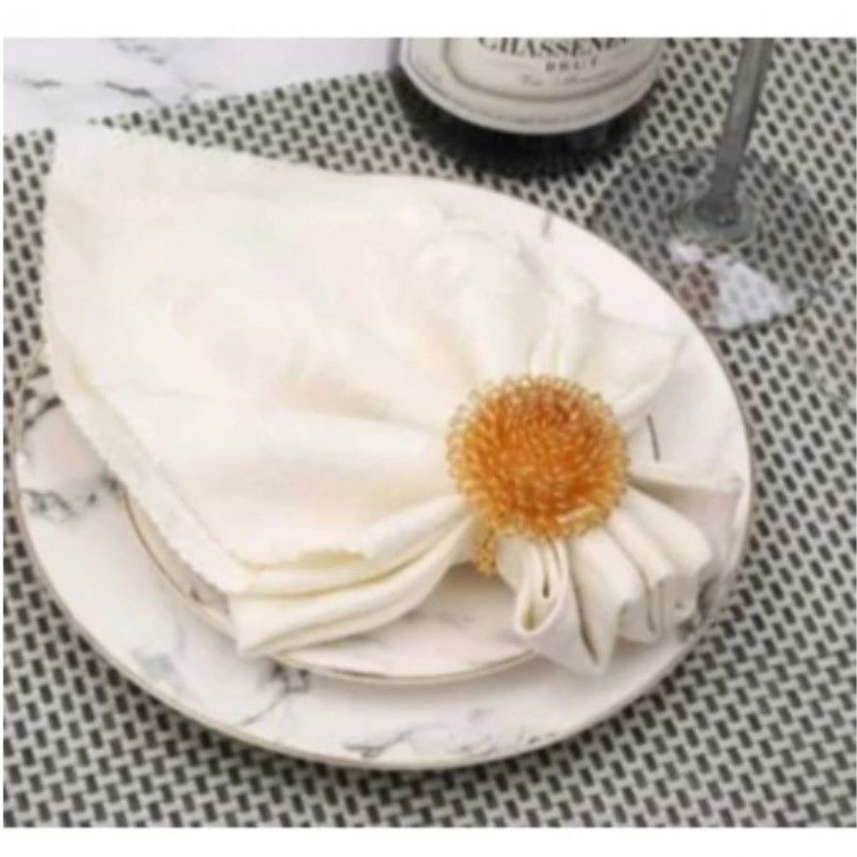 GENERICO - Set de Aros de Servilletas x 4 piezas