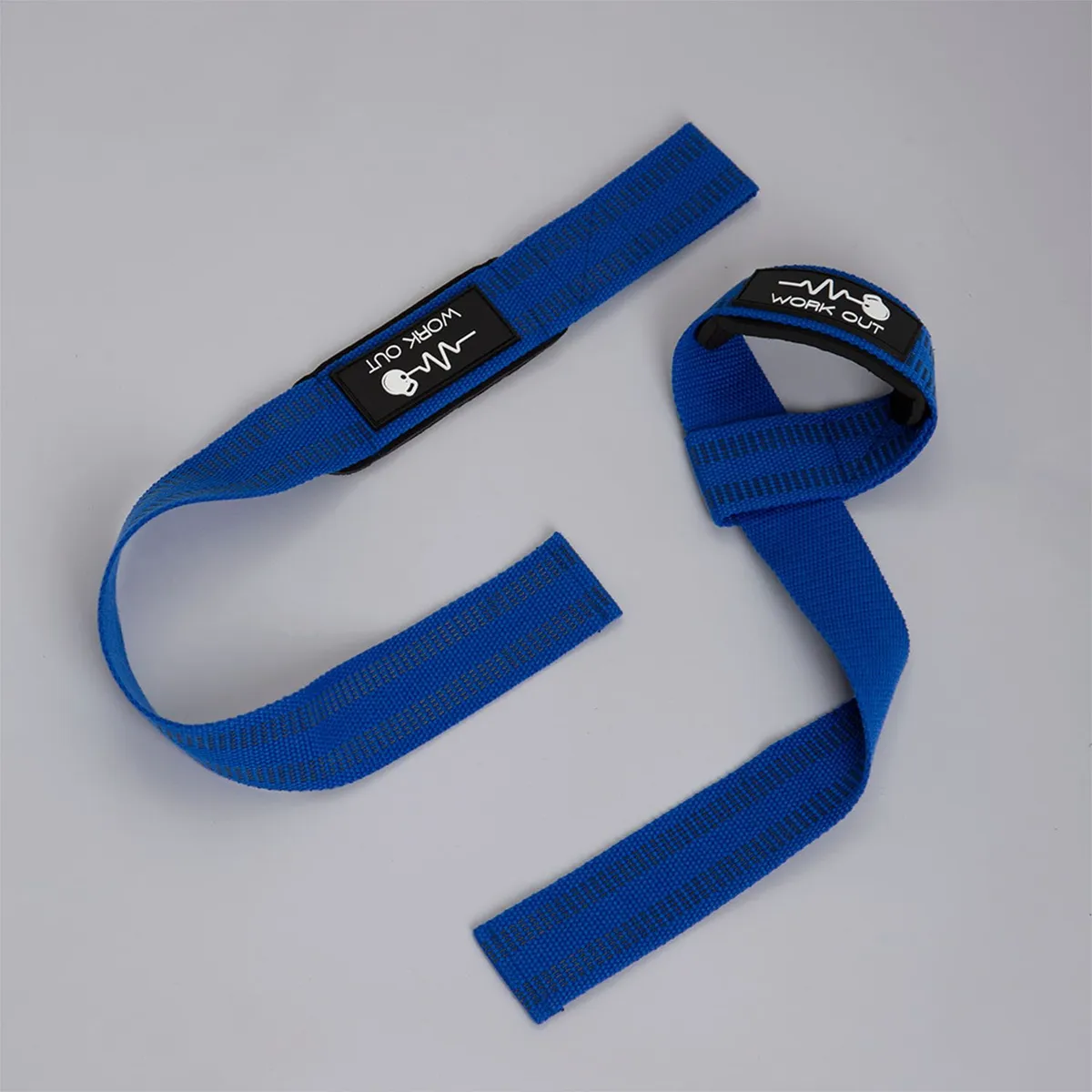 WORK OUT - STRAPS PARA LEVANTAR PESAS - GIMNASIO - AZUL