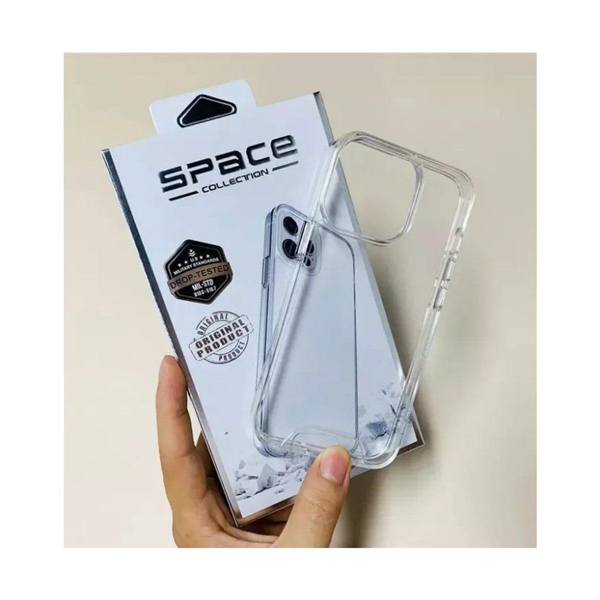 CASE - Case space y mica 21d para iphone 14 transparente