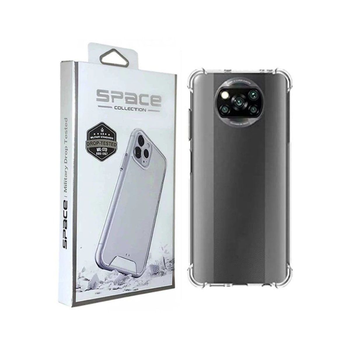 CASE - Case space collection anticaida para xiaomi poco x3  pro - transparente