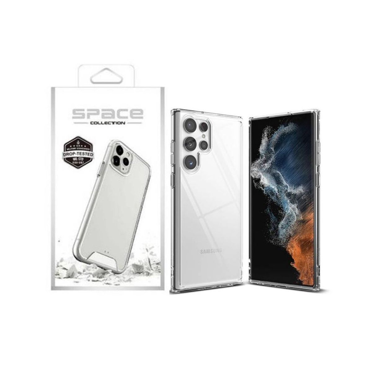 SPACE - Case Space Anticaida Samsung Galaxy S22 Ultra Transparente