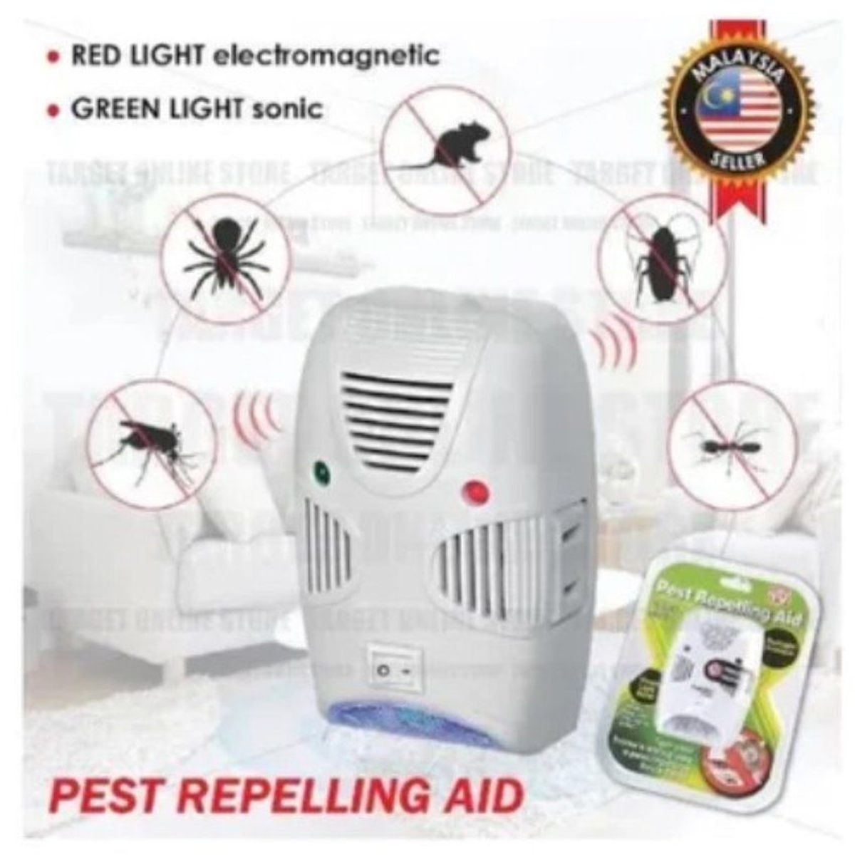 GENERICO - Repelente portatil de cucarachasrataszancudos y plagas 100 efectivo