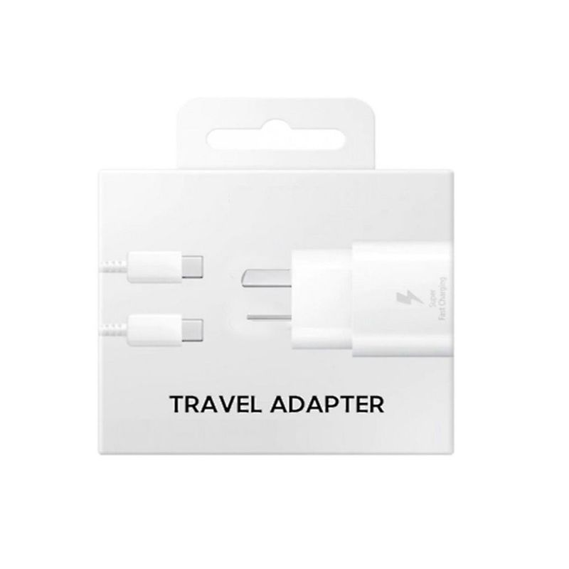GENERICO - Cargador 25W para Samsung Cable Tipo-C Blanco