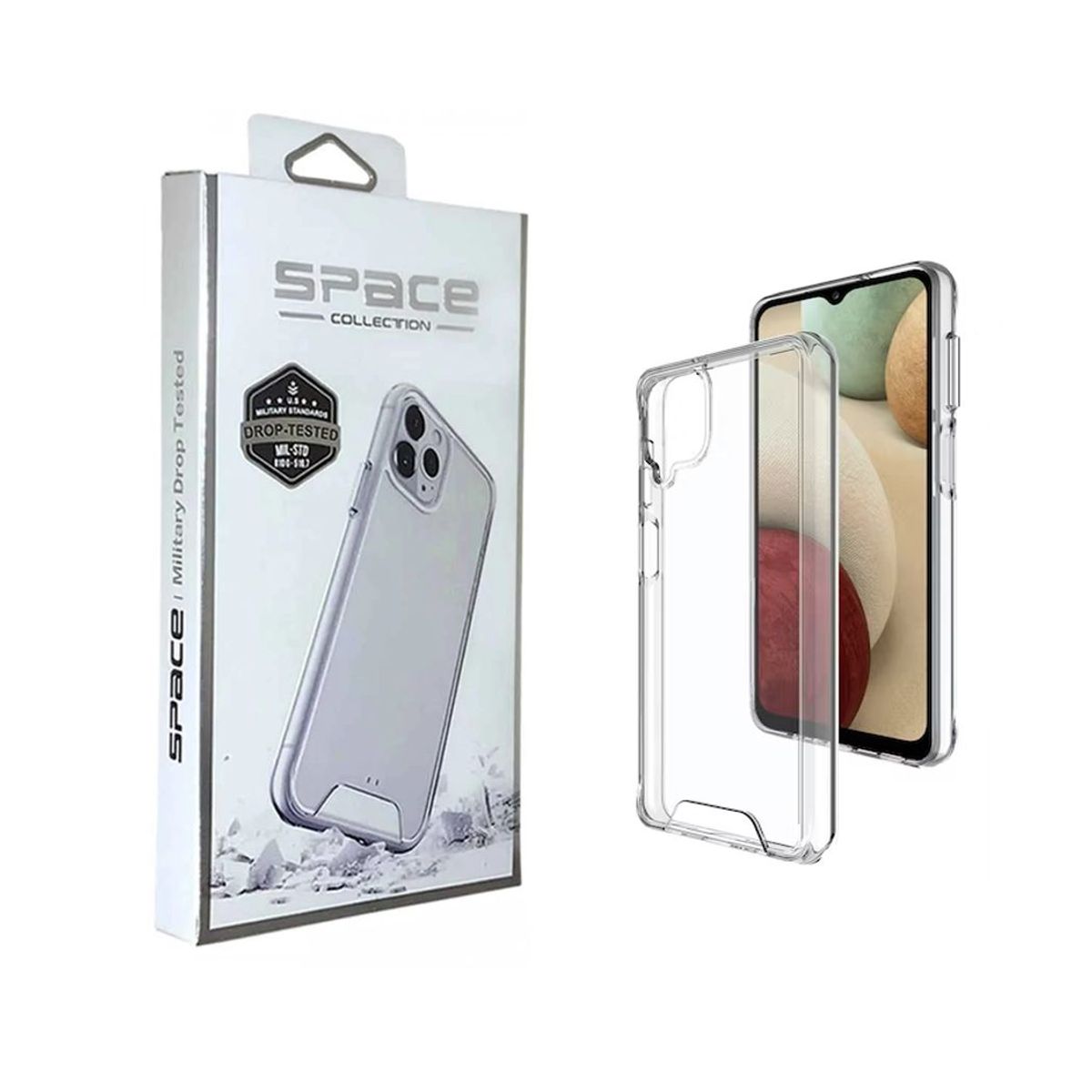 SPACE - Case Space Anticaida Samsung A12 Transparente