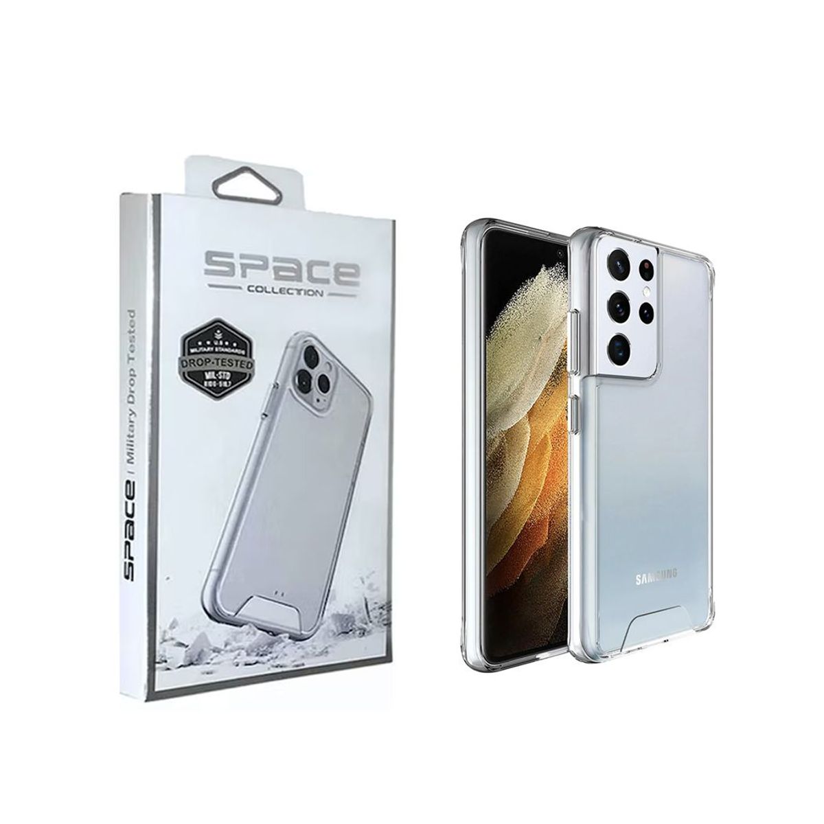 SPACE - Case Space Anticaida Samsung S21 Ultra Transparente
