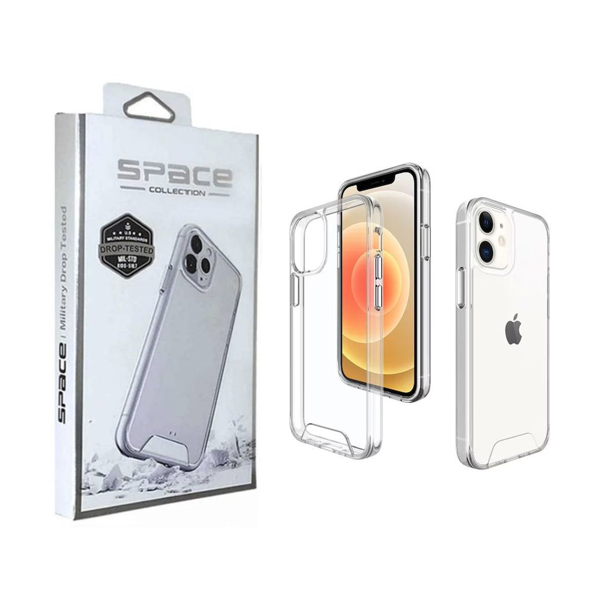 SPACE - Case Space Anticaida iPhone 12 Transparente