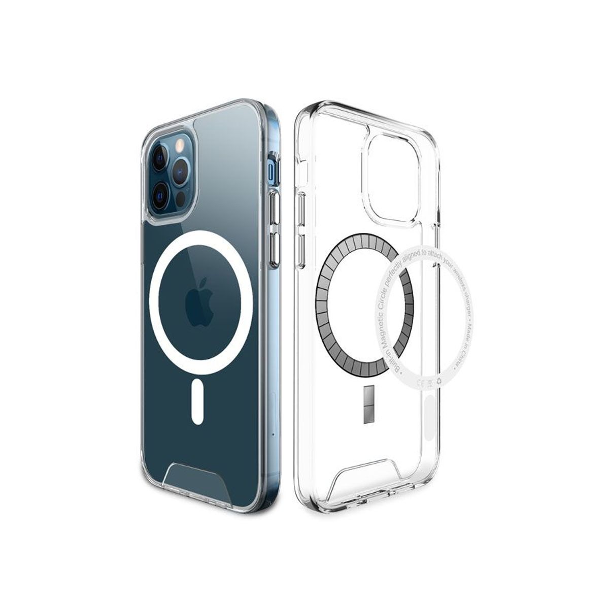 SPACE - Case Space Magnetic Wireless Charger iPhone 13 Pro Max Transparente