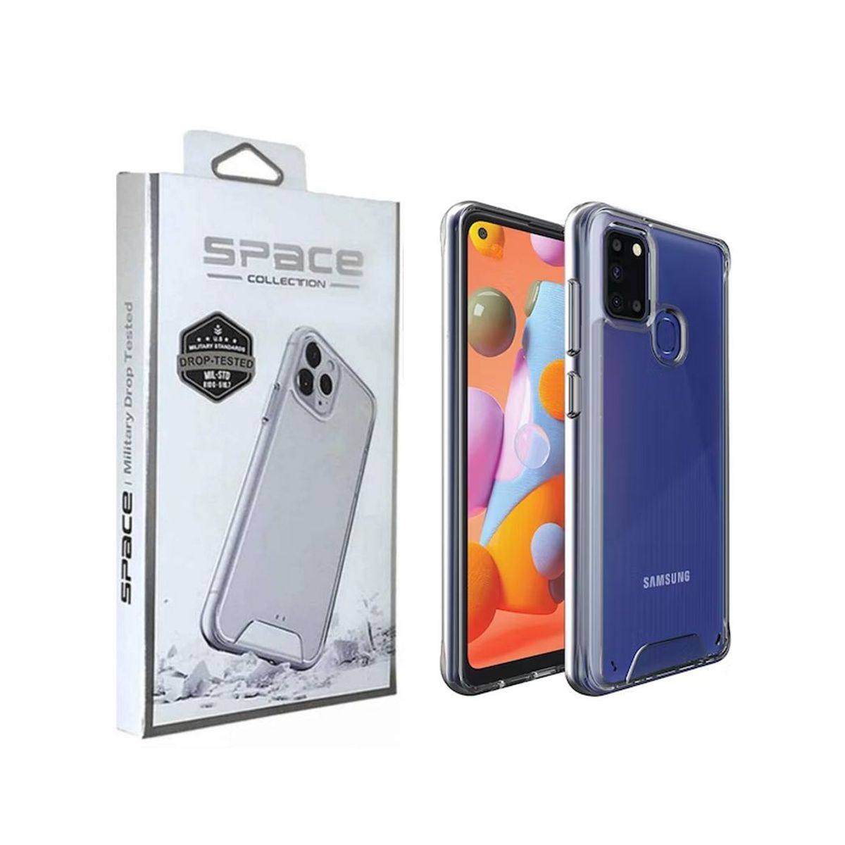 SPACE - Case Space Anticaida Samsung A21s Transparente
