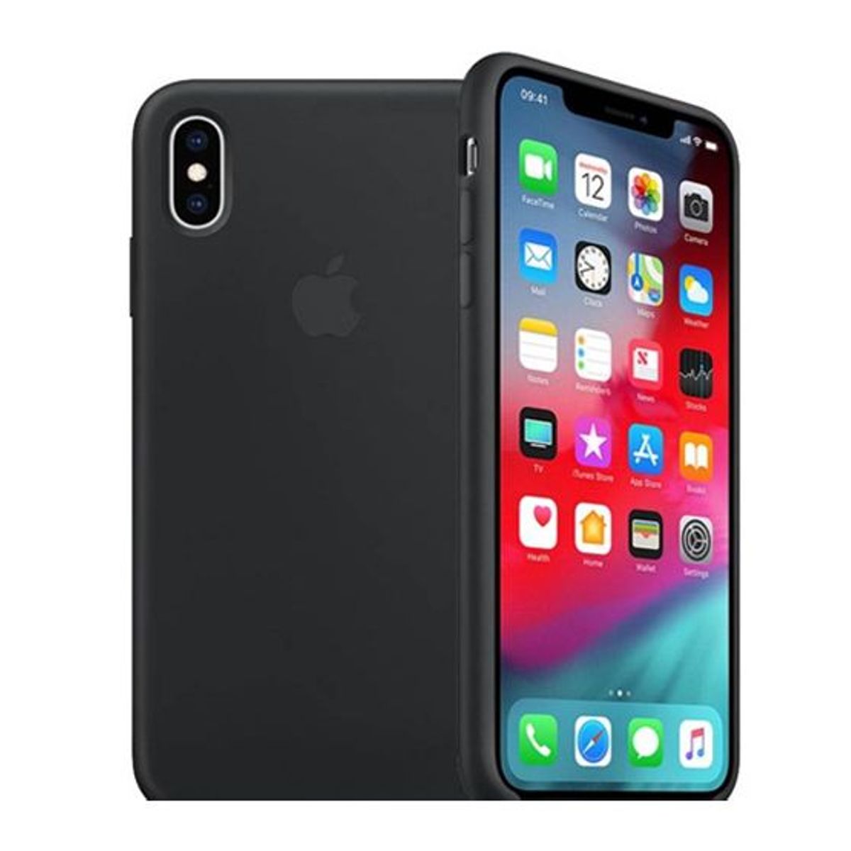 GENERICO - Funda Silicone Case Iphone Xs Max - Negro