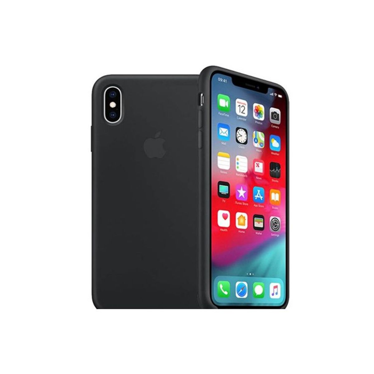GENERICO - Funda Silicone Case Iphone Xs Max - Negro