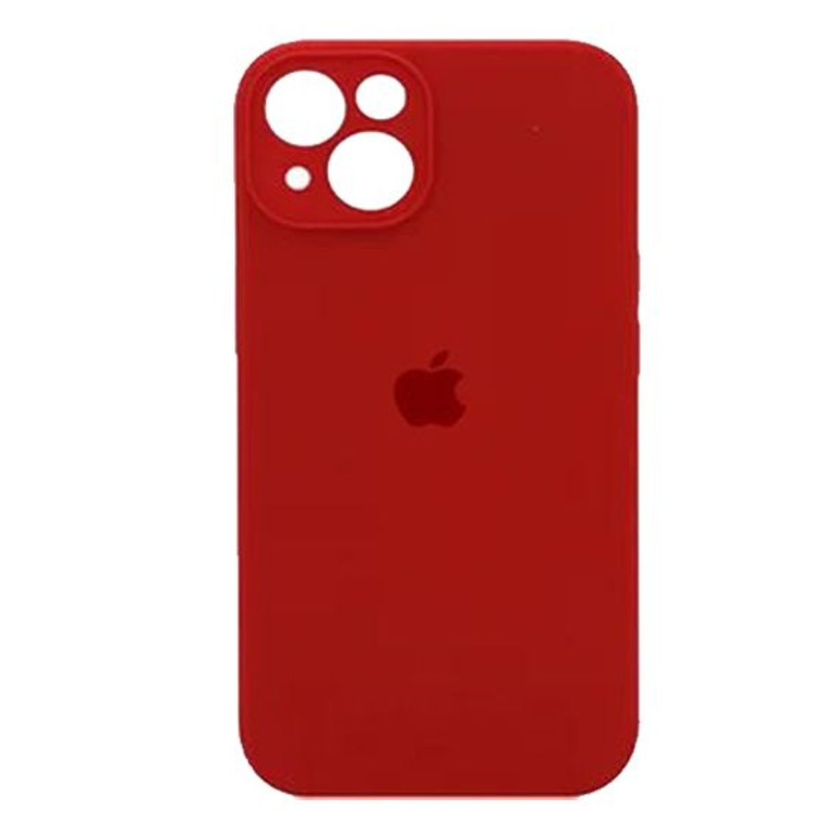 GENERICO - Silicone Case Con P/Cámara Iphone 13 - Rojo