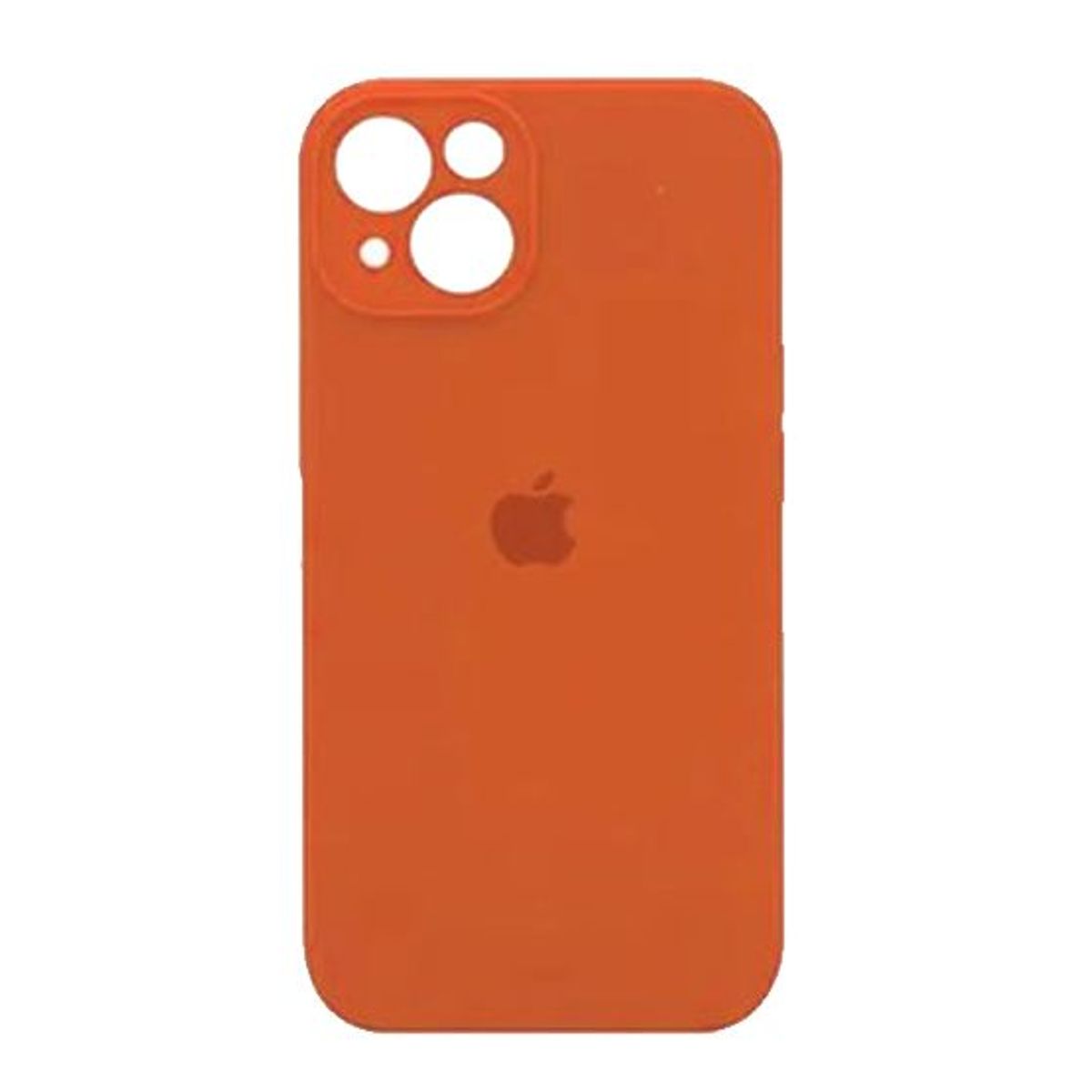 GENERICO - Silicone Case Con P/Cámara Iphone 13 - Naranja