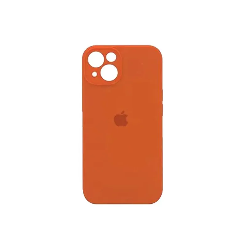 GENERICO - Silicone Case Con P/Cámara Iphone 13 - Naranja