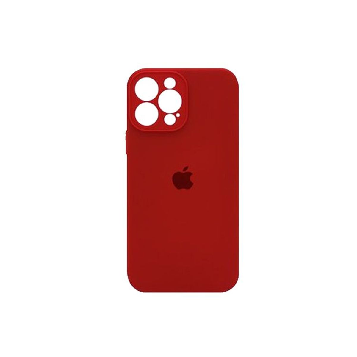 GENERICO - Silicone Case Con P/Cámara Iphone 13 Pro - Rojo