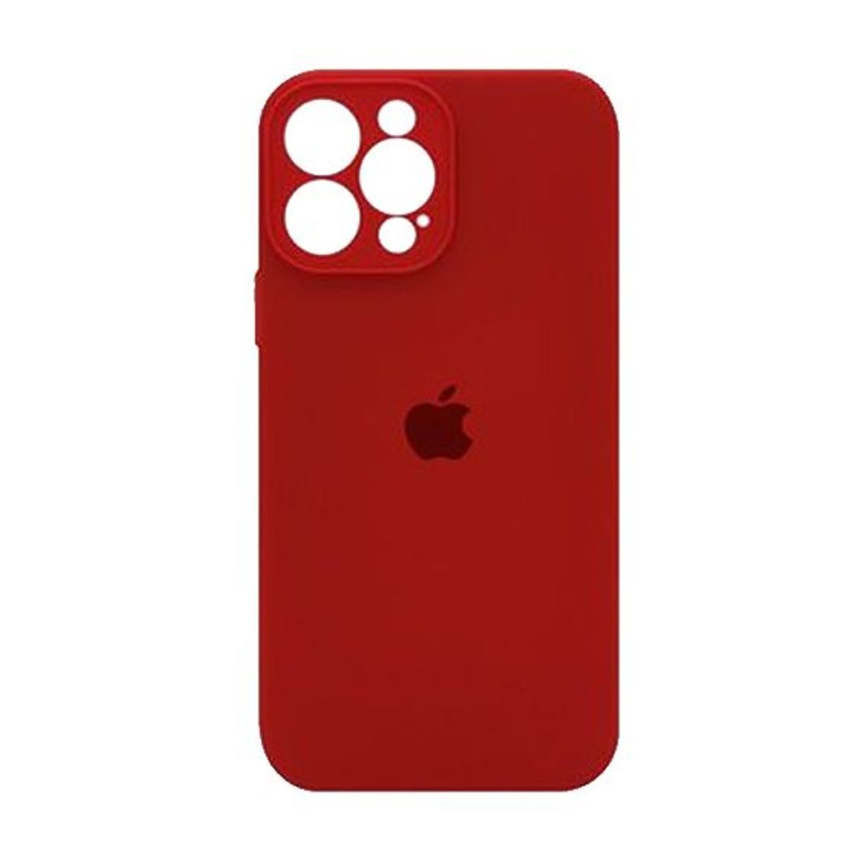 GENERICO - Silicone Case Con P/Cámara Iphone 13 Pro Max - Rojo