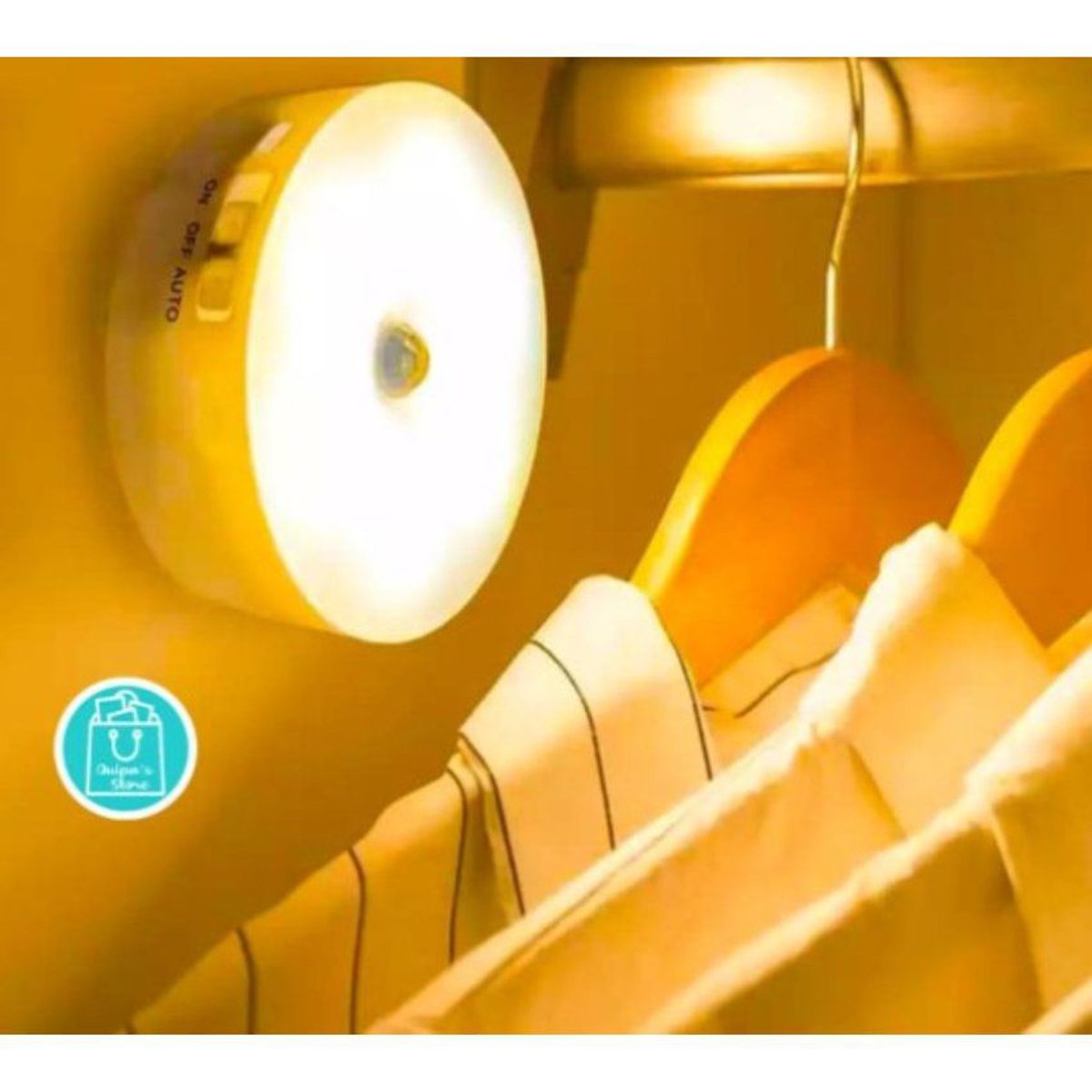 GENERICO - Luz led inteligente con sensor de movimiento con cable usb