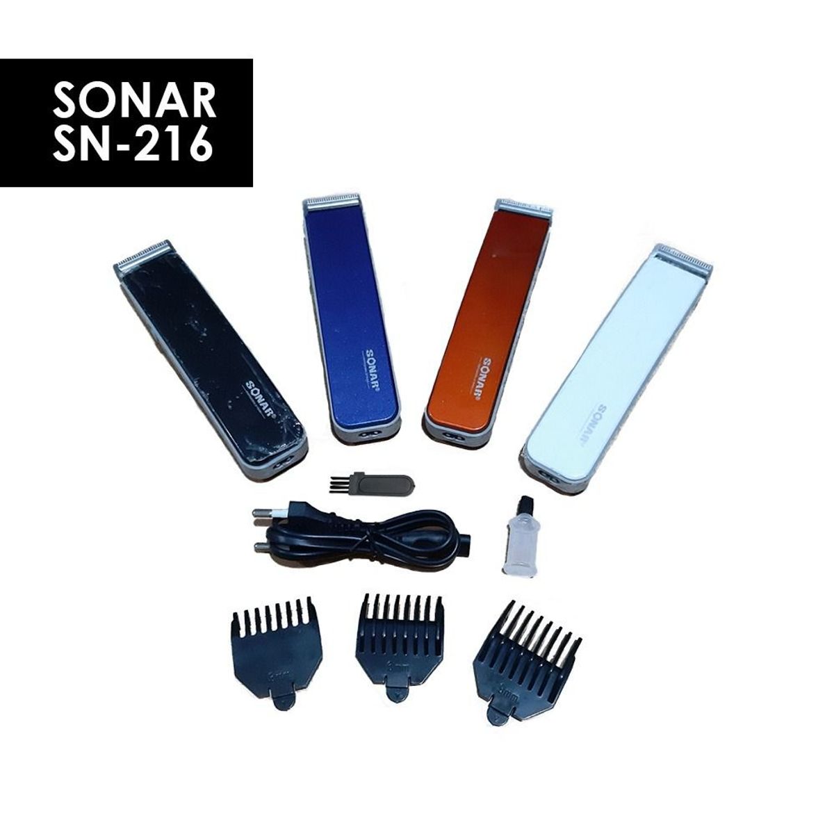 OEM - SONAR SN 216 Cortadora de Cabello Patillera Inalámbrica Recargable