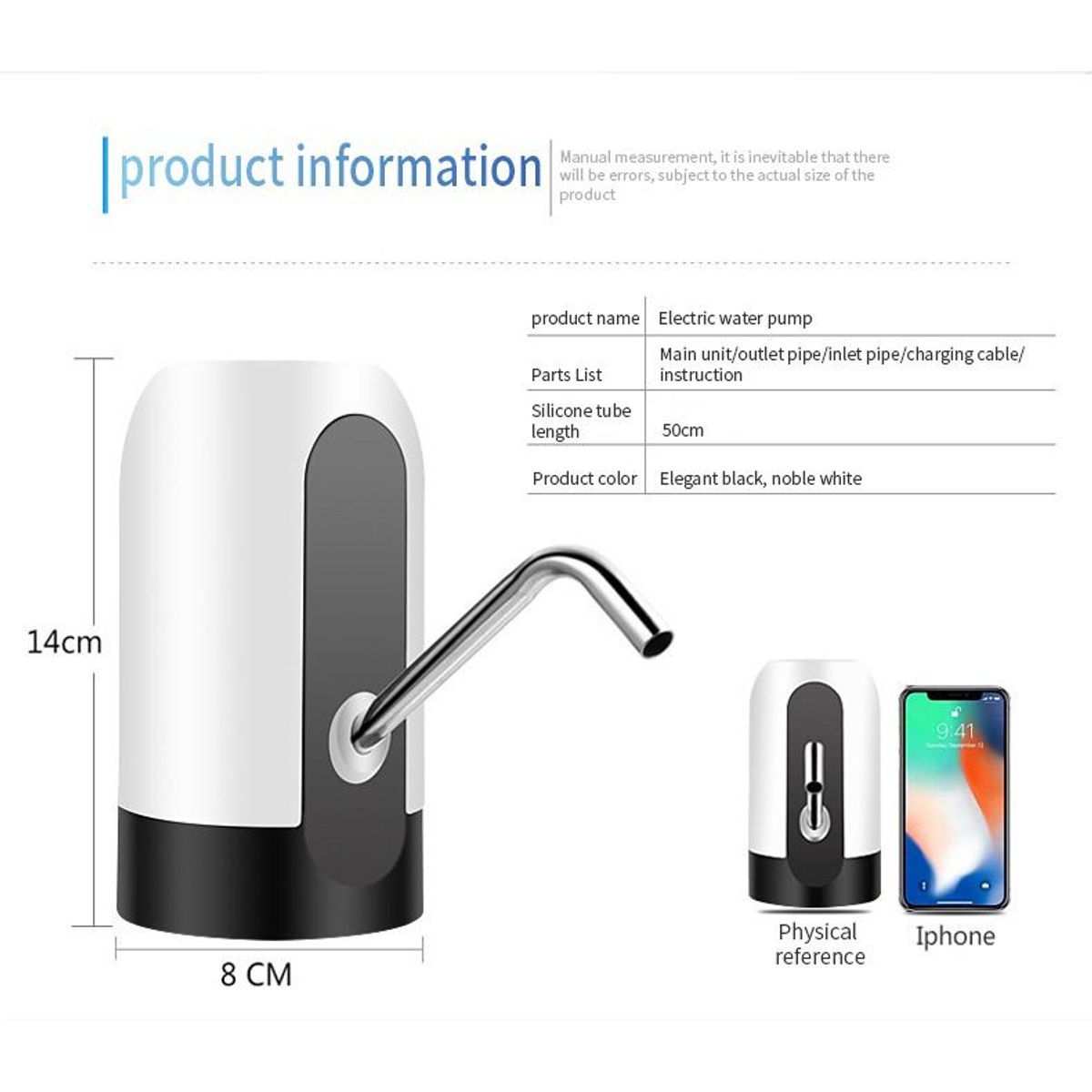 OEM - Dispensador De Agua Recargable con USB