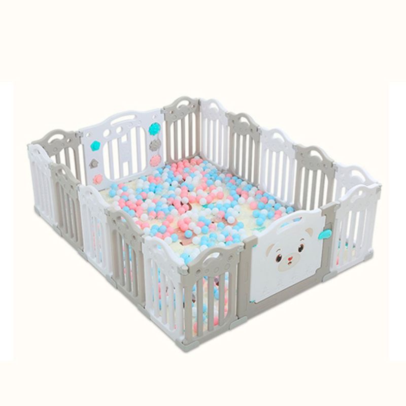 GENERICO - Corral De Juegos Bebe Niños Corralito Seguridad Gris
