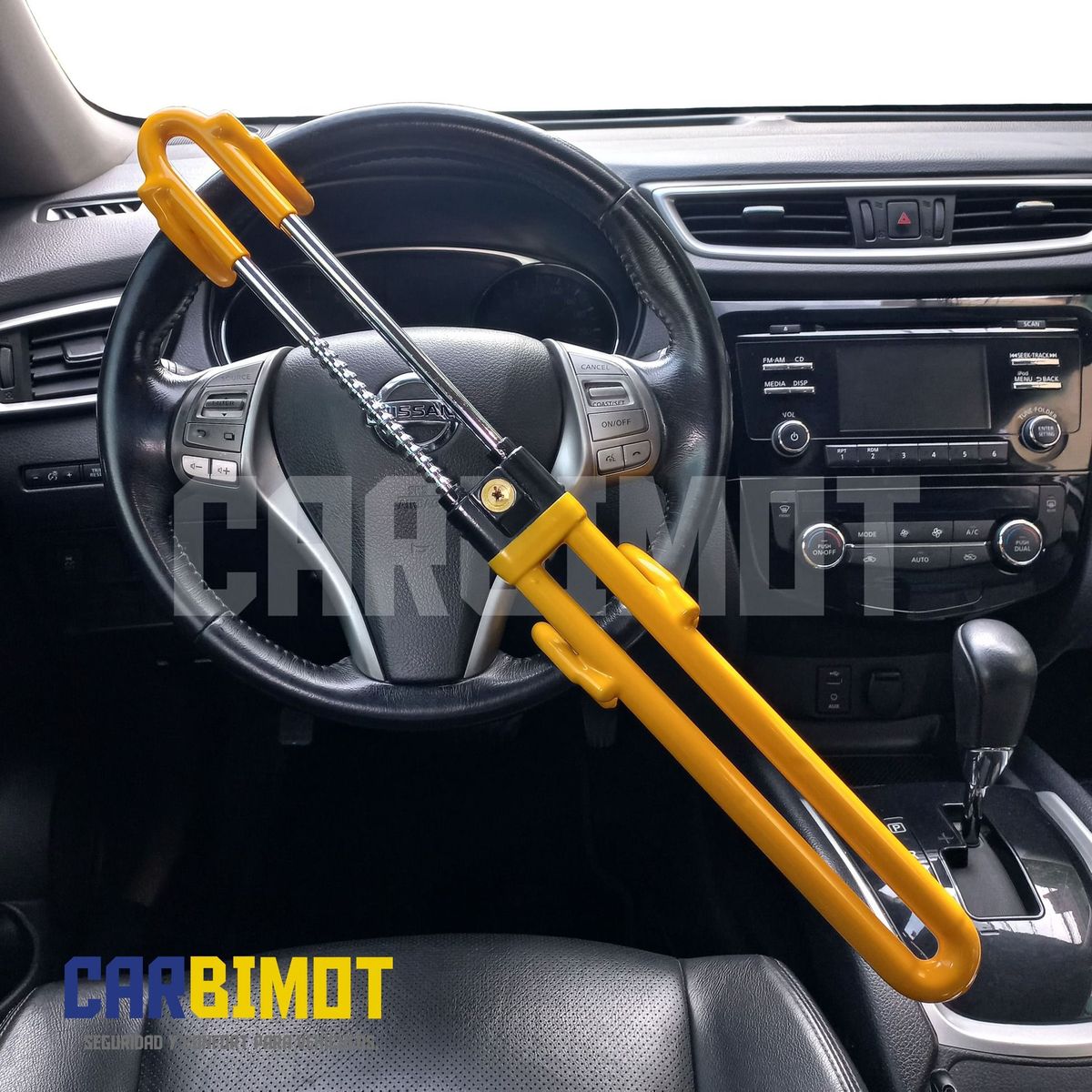 GENERICO - SEGURO DE TIMON VOLANTE TRABA BLOQUEO ANTIRROBO DE AUTOS