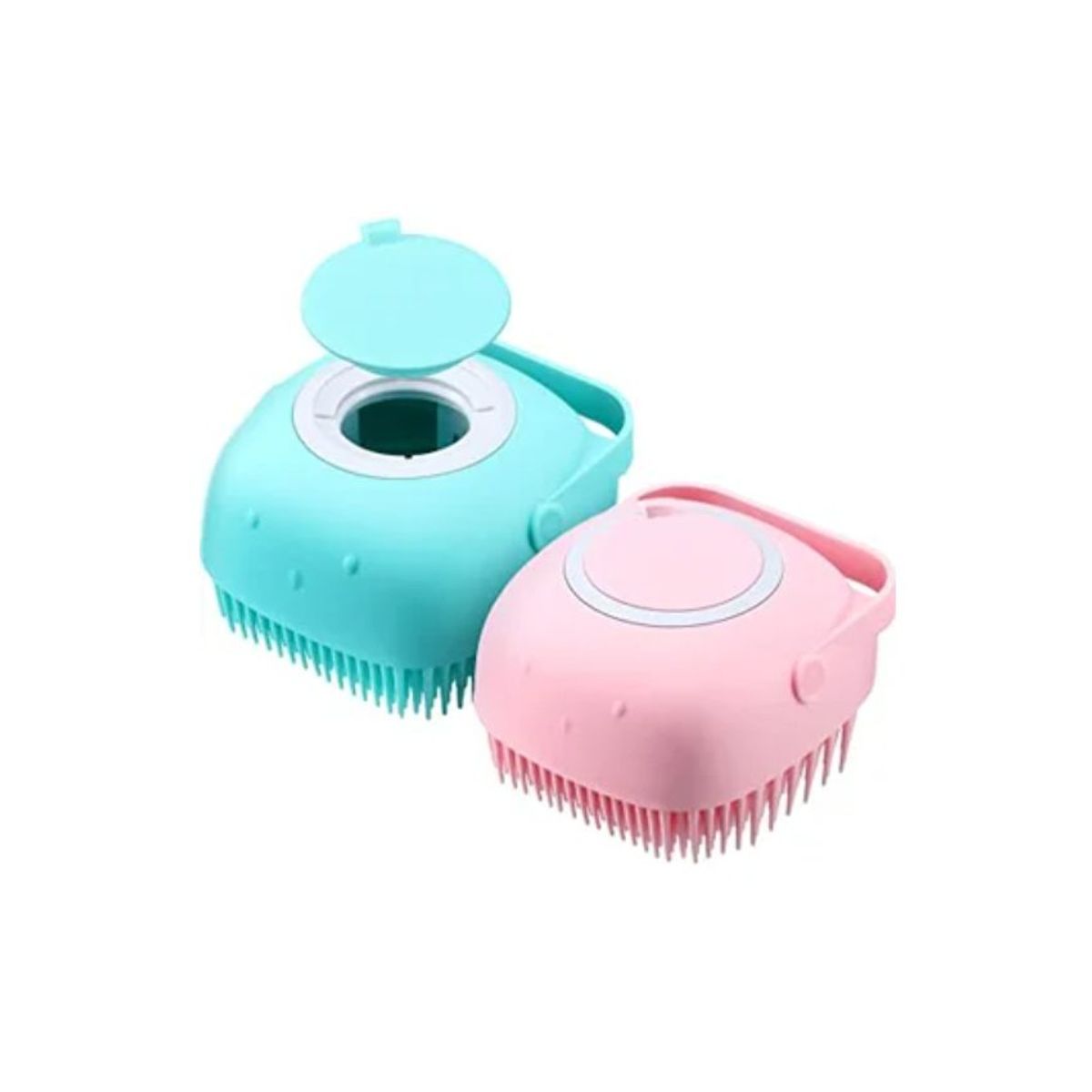 GENERICO - Cepillo Corporal de Silicona con Dispensador de Jabon