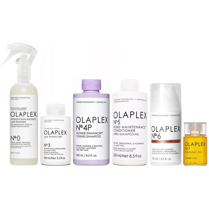 OLAPLEX - Olaplex N°0 + N°3 + N°4P + N°5 + N°6 + N°7 Tratamiento Cabello Rubio