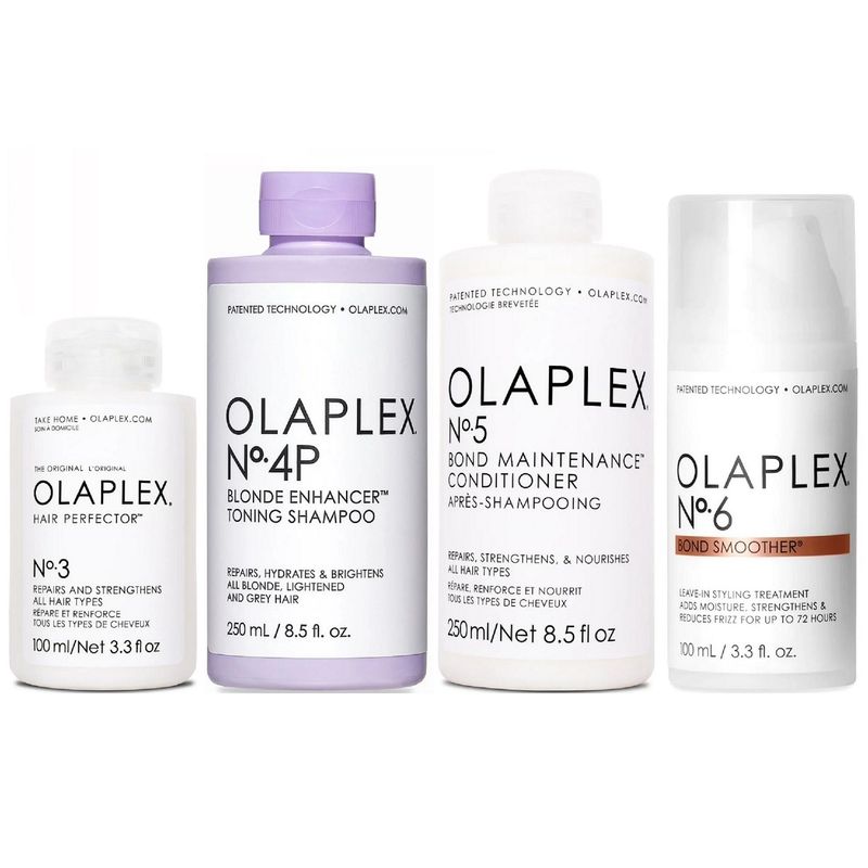 OLAPLEX - Olaplex N°3 + N°4P + N°5 + N°6 Tratamiento Cabello Rubio