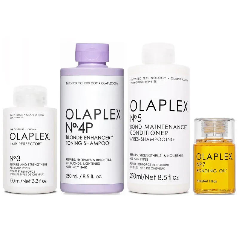 OLAPLEX - Olaplex N°3 + N°4P + N°5 + N°7 Tratamiento Cabello Rubio