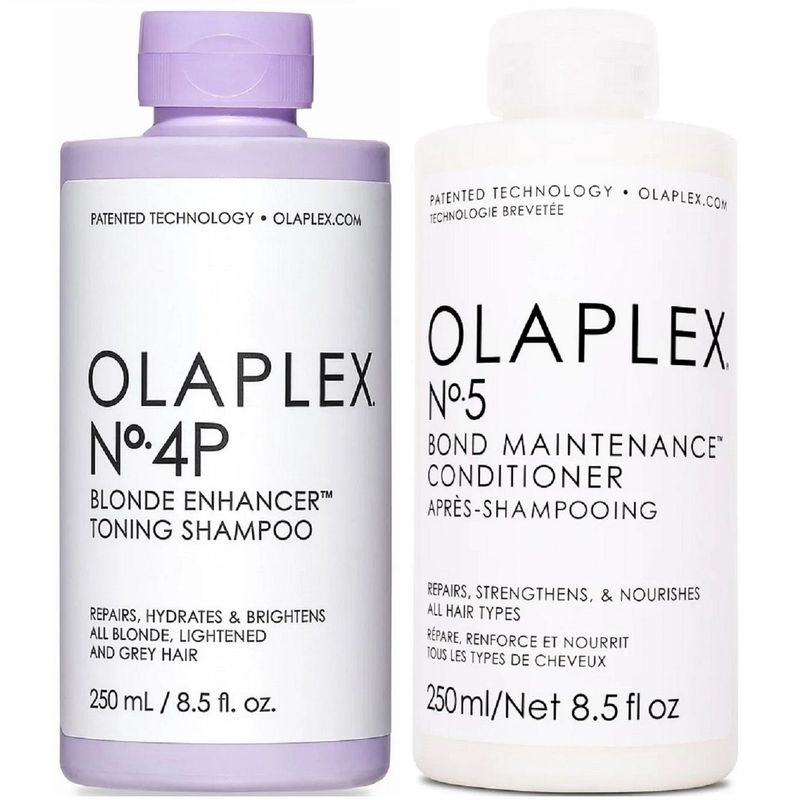 OLAPLEX - Olaplex N°4P + N°5 Shampoo para Cabello Rubio + Acondicionador