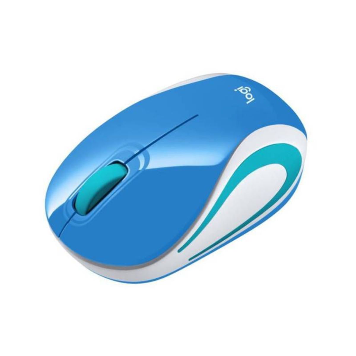LOGITECH - Mini Mouse Logitech M 187 Inalambrico Azul blue M187