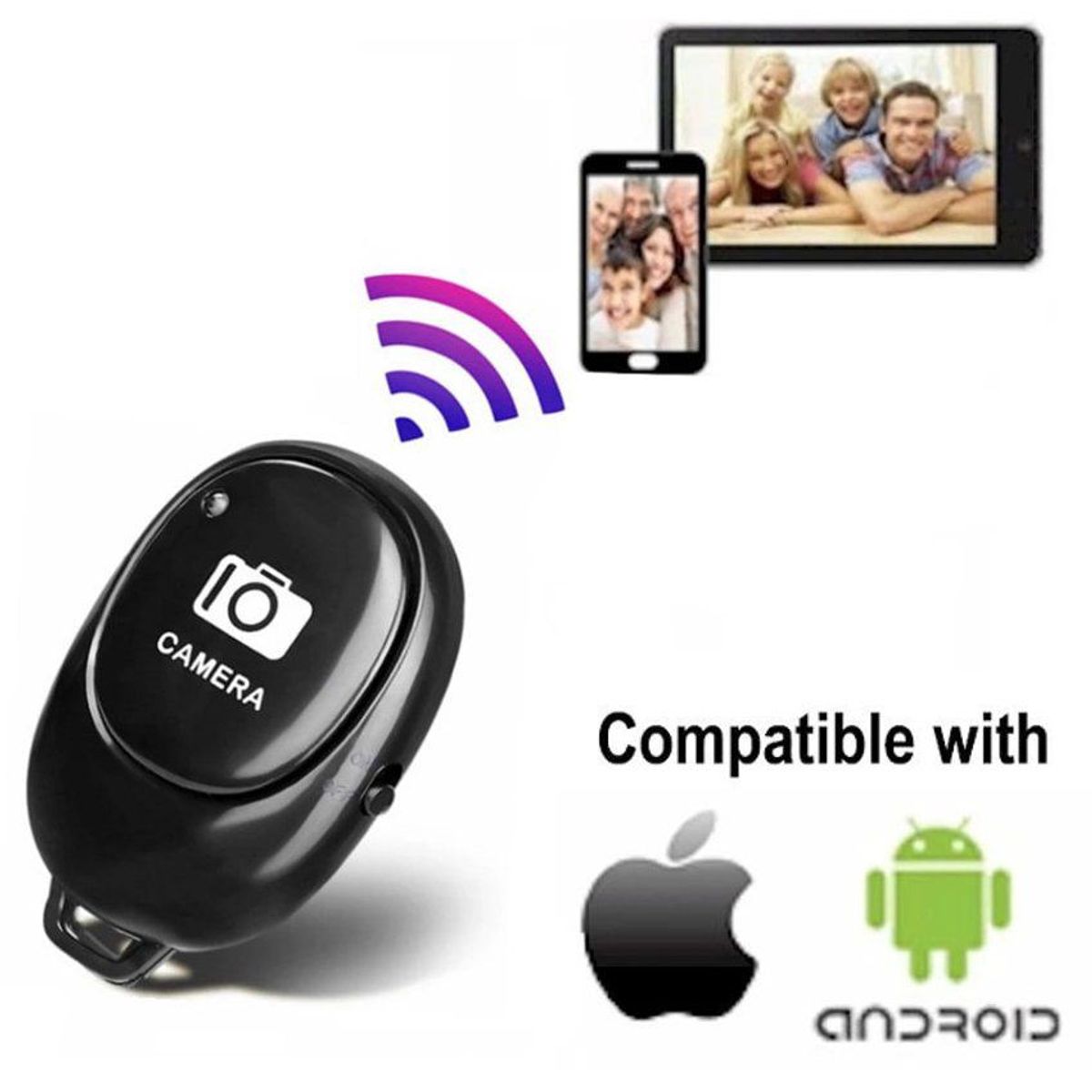 GENERICO - Control remoto disparador selfie bluetooth celular fotografia bateria