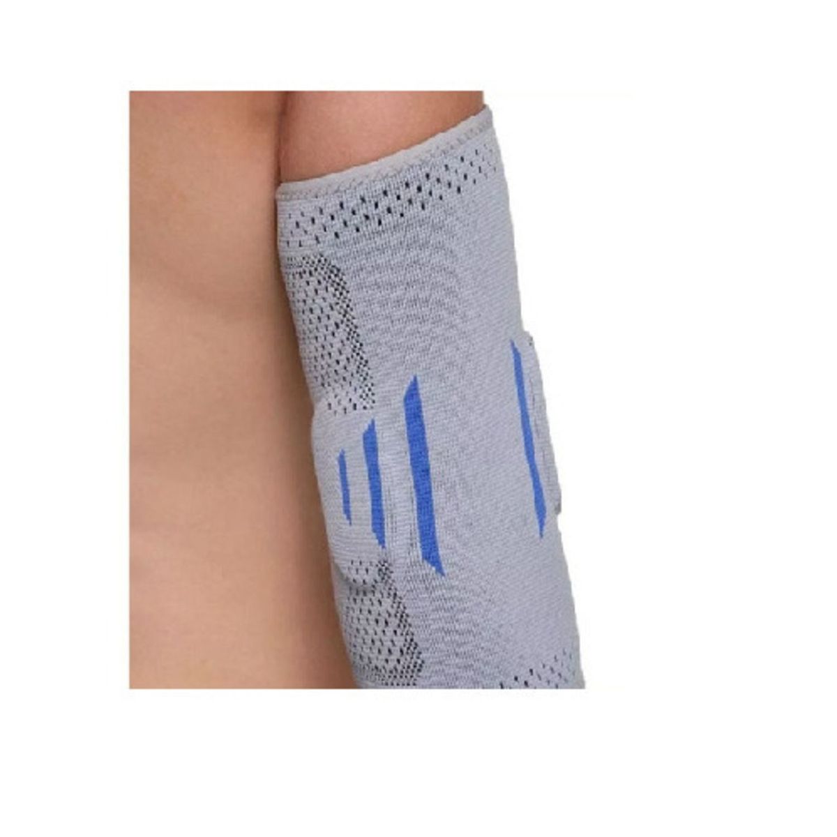 ALPHA GYM - Codera deportiva con gel para compresión GRIS