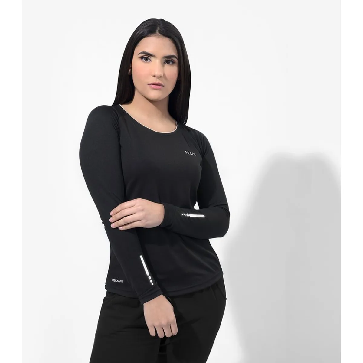 GENERICO - Polo ciclismo manga larga mujer