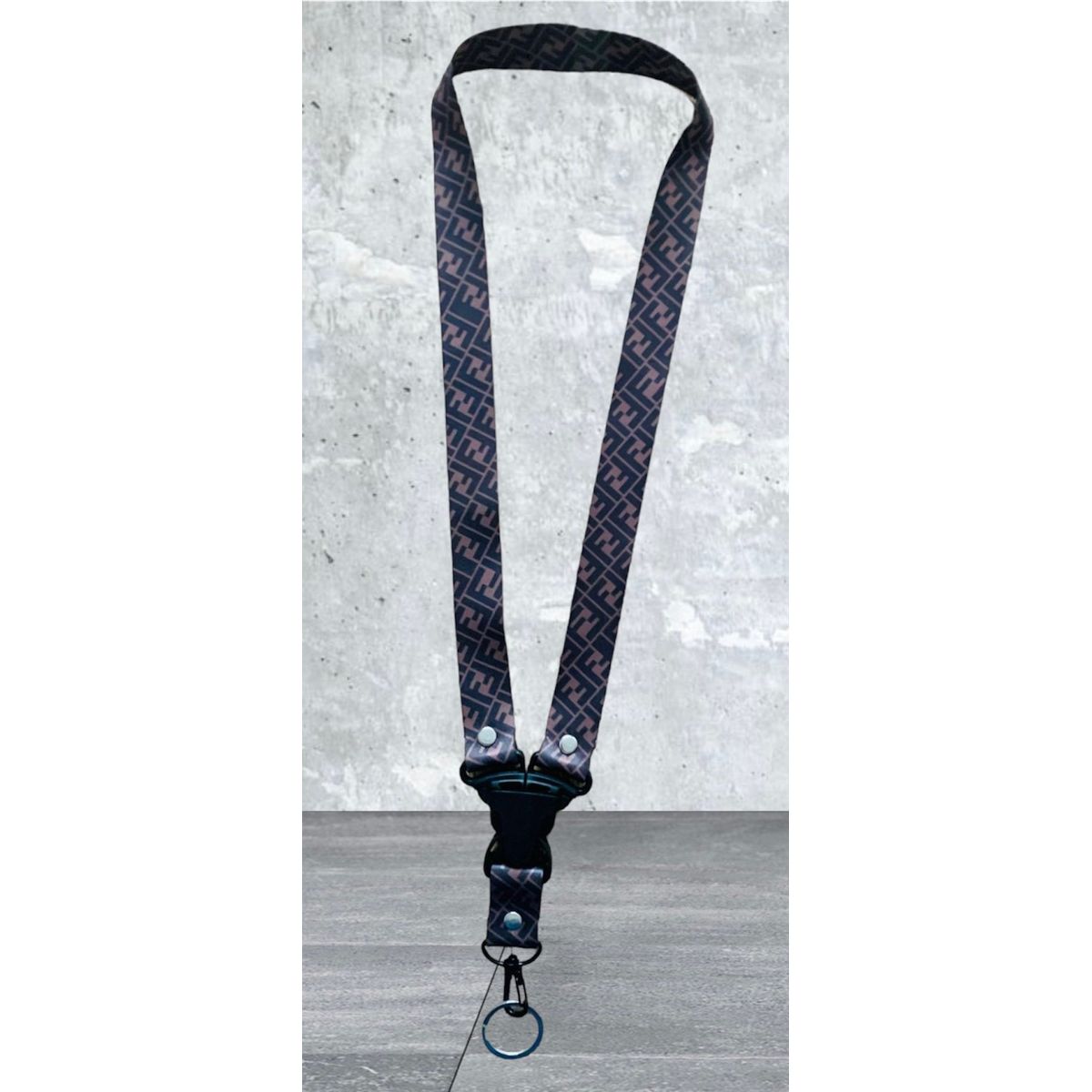 GENERICO - Llavero Fendi Pita Nylon Lanyard Marron