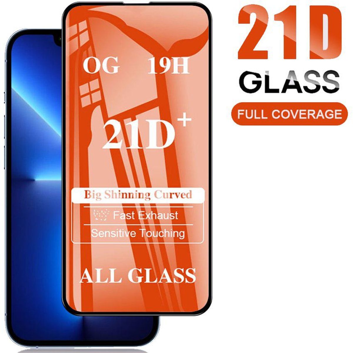 CASE - Case space magsafe y vidrio 21d para iphone 13 pro -transparente