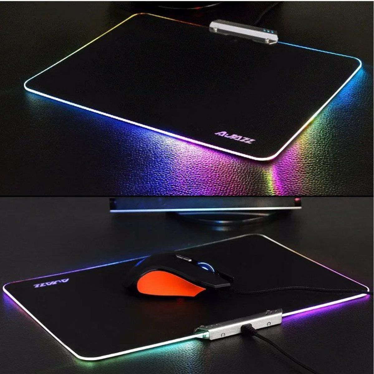 GENERICO - Mouse pad led gamer rgb touch control original ajazz