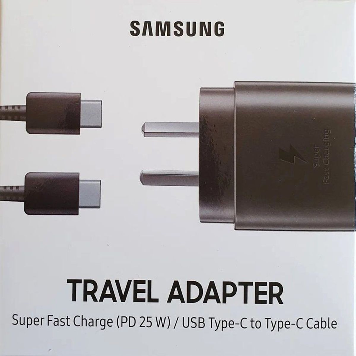 GENERICO - Cargador Samsung Ep-ta800 25w galaxy A70 A80 - negro