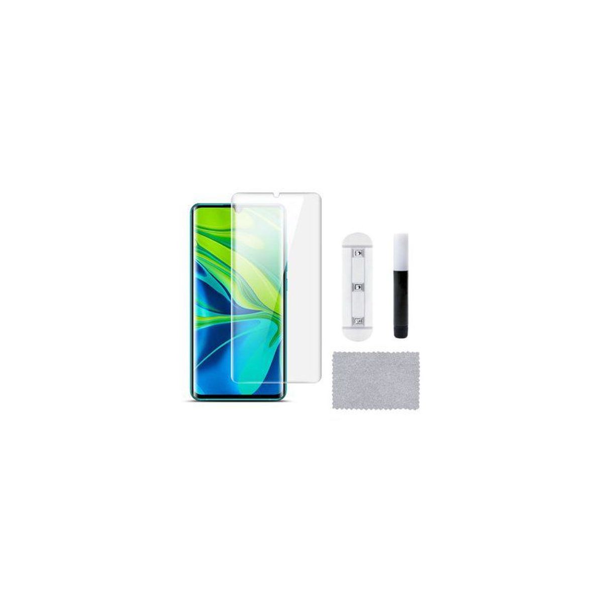 GENERICO - Vidrio Templado Curvo UV Nano Xiaomi Mi note 10 Lite Transparente