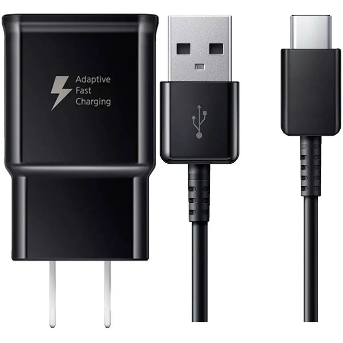 SAMSUNG - Cargador Usb Tipo C Samsung S8 y S8 Plus Travel Charger Negro
