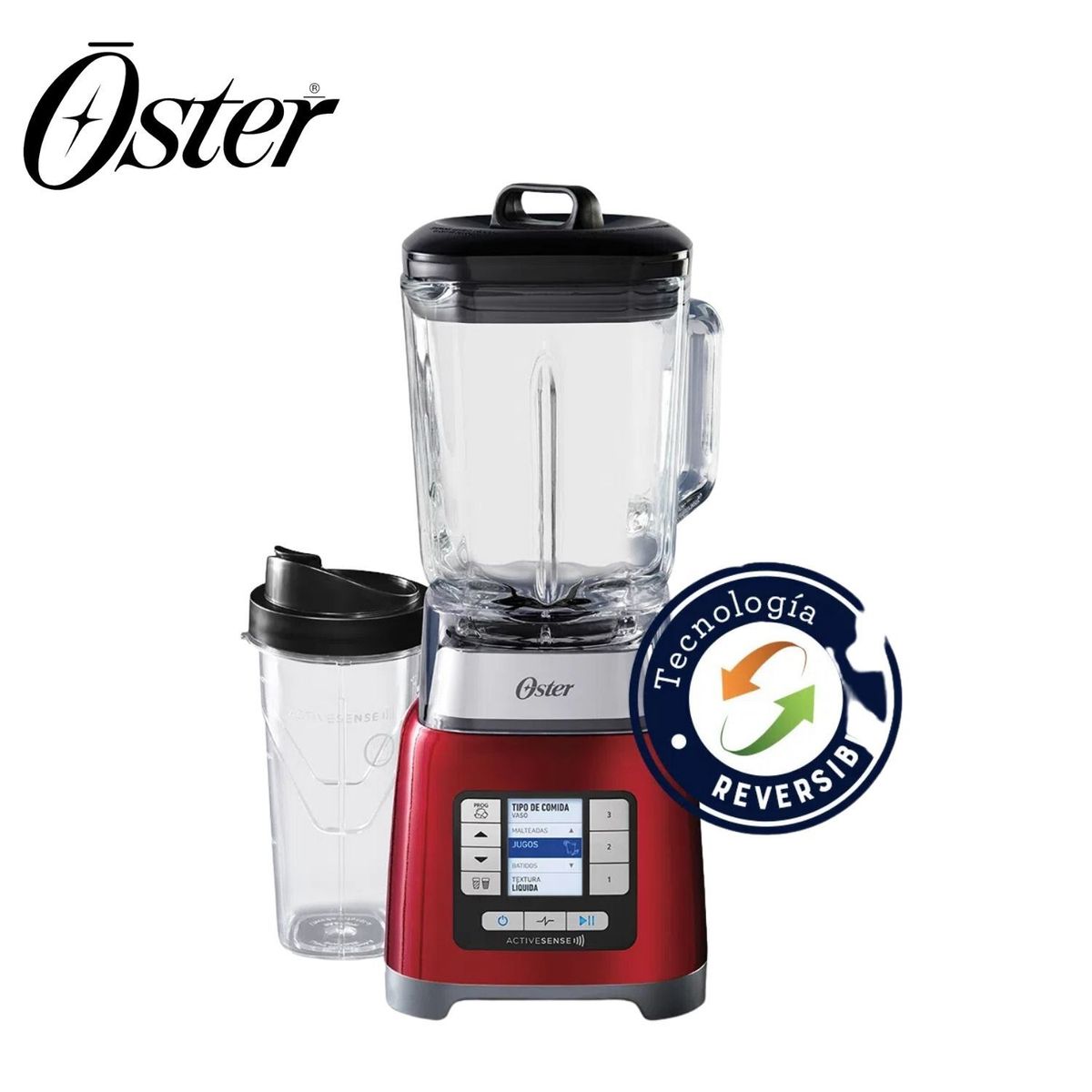 OSTER - Licuadora Oster ActiveSense con vaso Blend-N-Go BLSTTDGRBG
