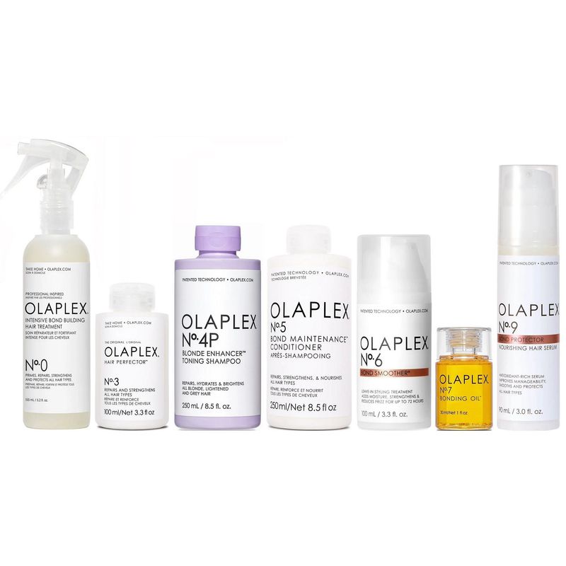 OLAPLEX - Olaplex N°0 + N°3 + N°4P N°5 N°6 N°7 N°9 Tratamiento Cabello Rubio