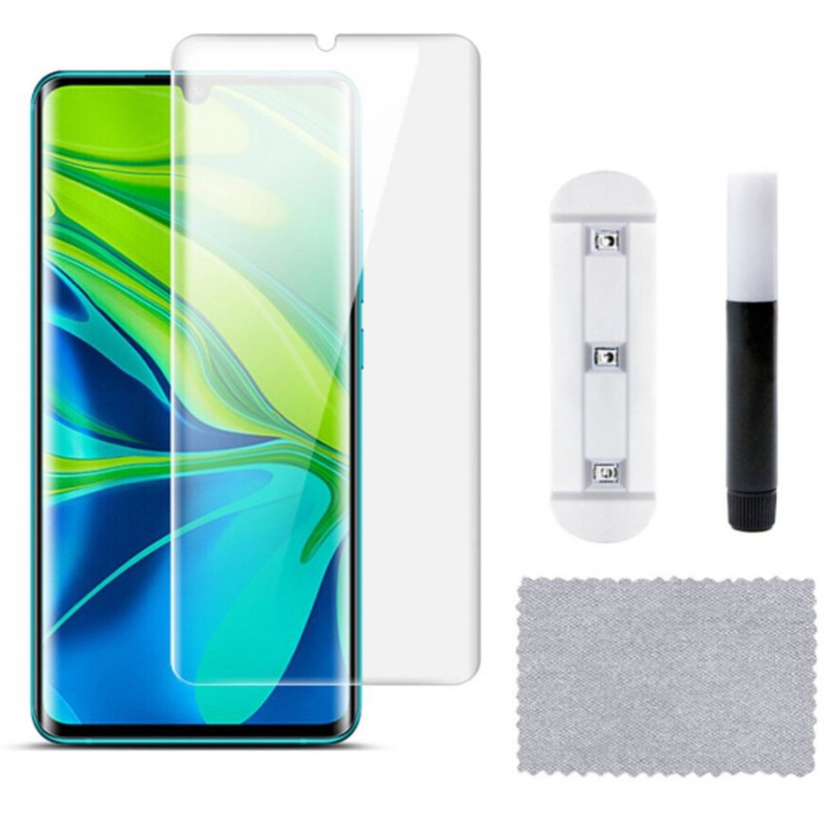 GENERICO - Mica vidrio templado Uv para Xiaomi note 10 transparente