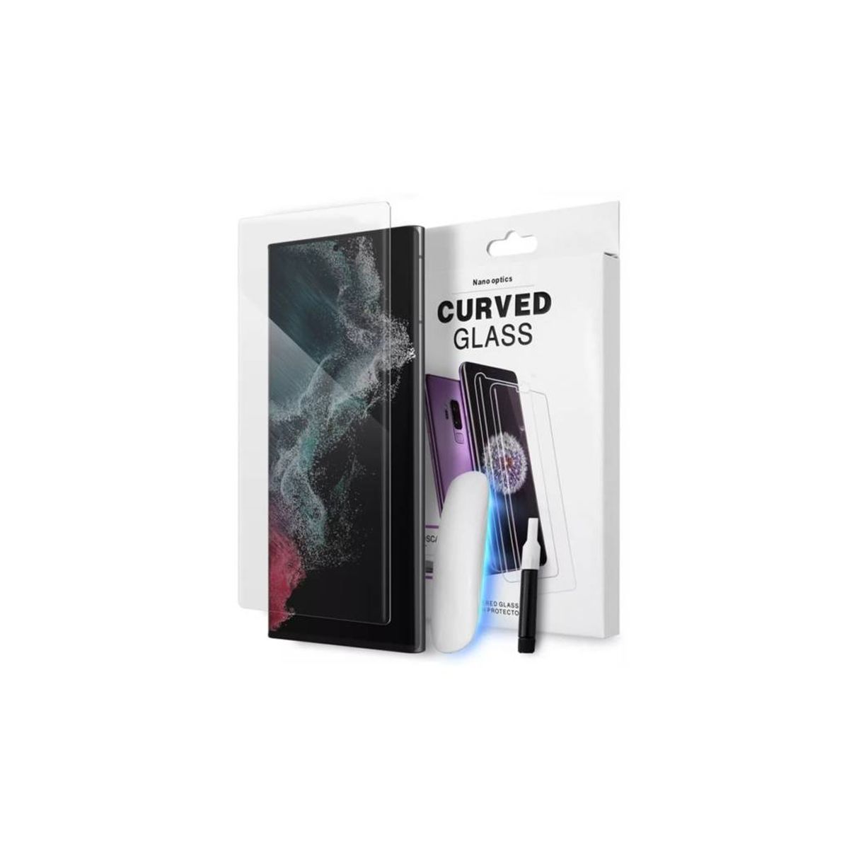 GENERICO - Vidrio templado UV samsung galaxy s22 ultra protector curvo calidad