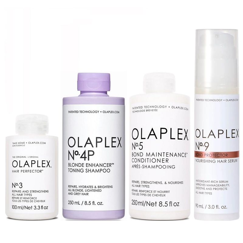 OLAPLEX - Olaplex N°3 + N°4P + N°5 + N°9 Tratamiento Cabello Rubio