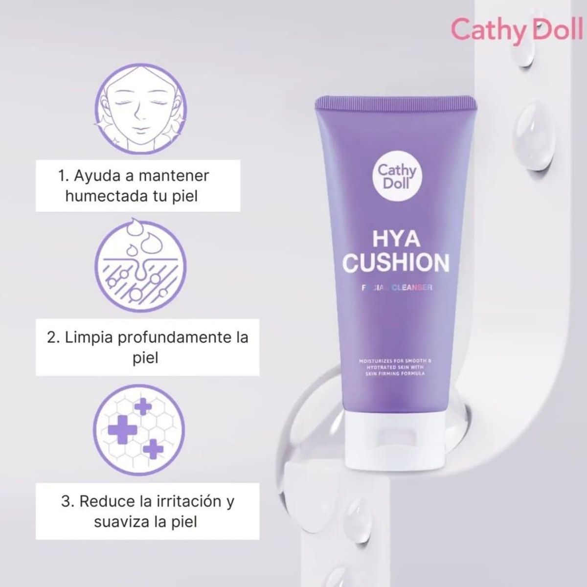 CATHY DOLL - Cathy Doll Hya Cushion Facial Foam Cleanser 120ml
