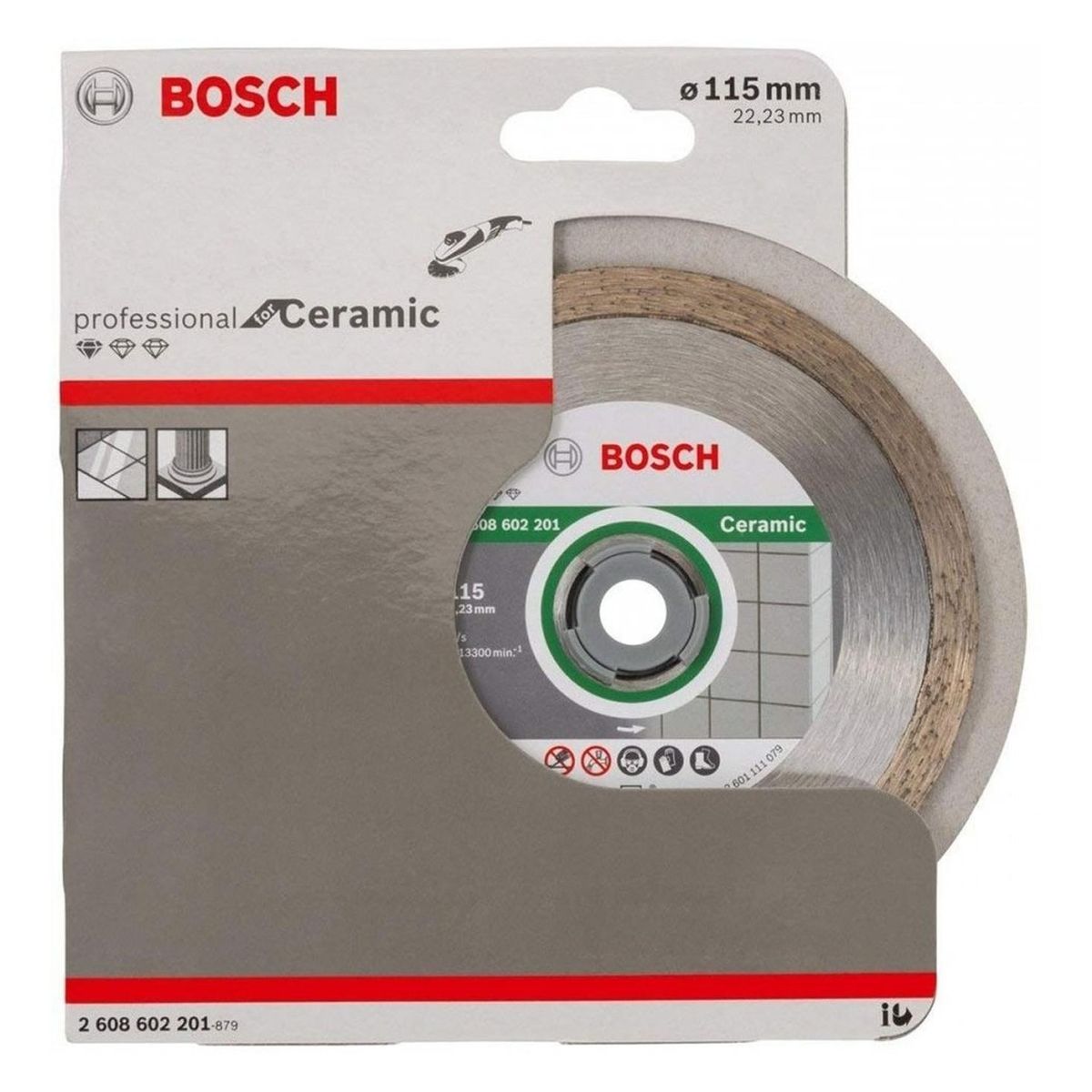 BOSCH - Disco diamantado para cerámica y azulejos 4 1/2 para esmeril bosch