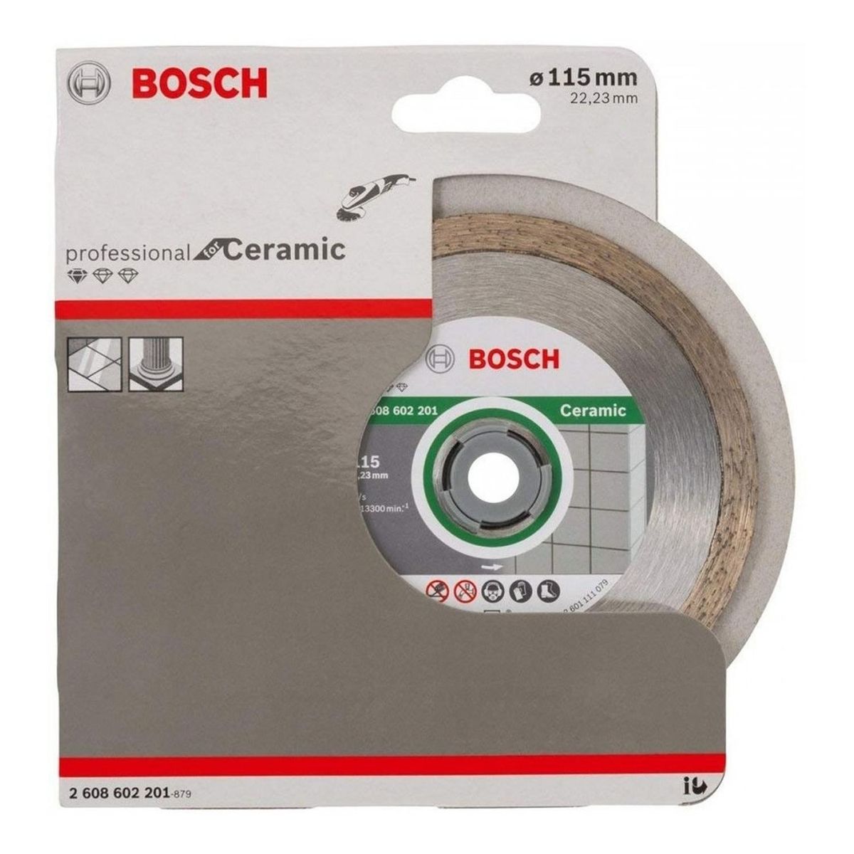BOSCH - Disco diamantado para cerámica y azulejos 4 1/2 para esmeril bosch