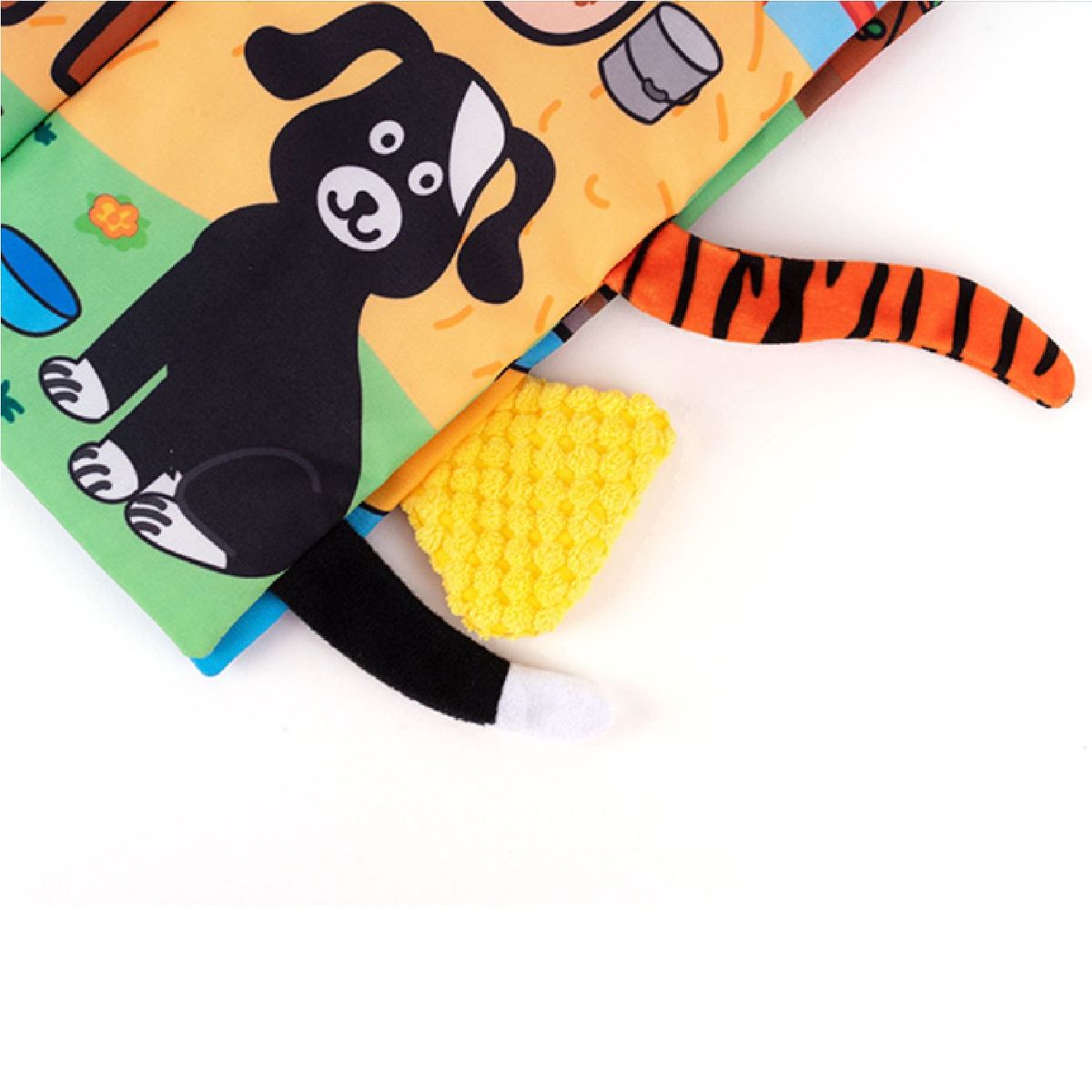 JOLLYBABY - Libro sensorial de tela suave para bebés Colitas Rancheras