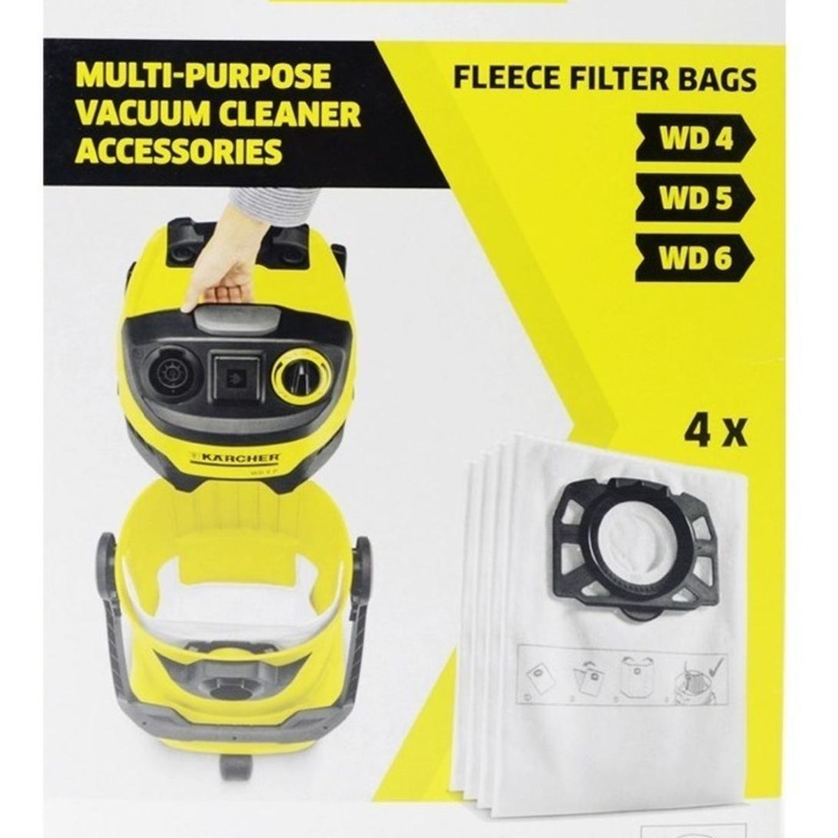 KARCHER - Bolsa Filtro Para Wd4 Premiun 04 Unid Karcher