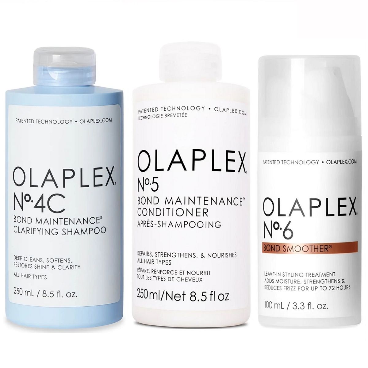 Olaplex - Olaplex N°4C + N°5 + N°6 Shampoo Clarificante + Acondicionador + Crema